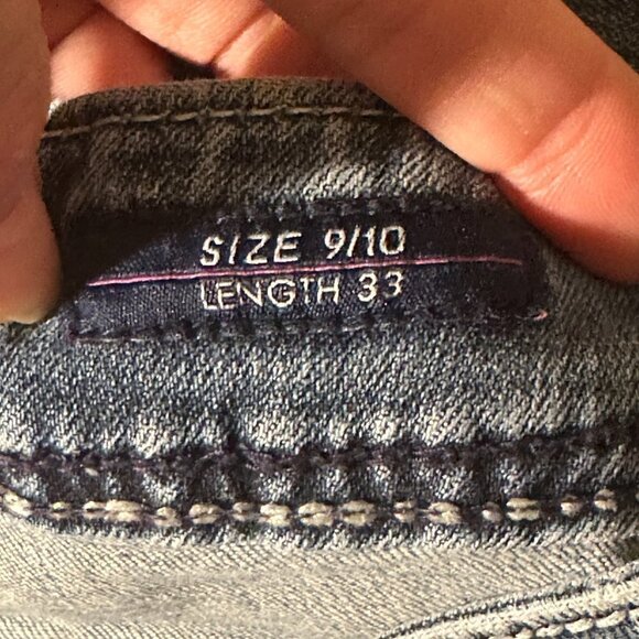 Women's 9/10 Vigoss "The New York Slim Boot" Mid Rise Jeans Embroidered Pockets - Picture 8 of 13